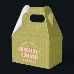 Groovy Vet Groen Roze Rood Funky  Bedankdoosjes<br><div class="desc">Groovy Vet Groen Geel Rood Funky</div>