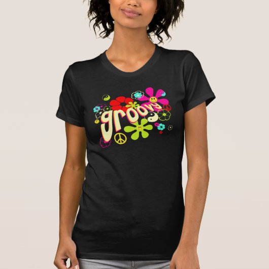Groovy Vibe 70's Style T-shirt (Voorkant)