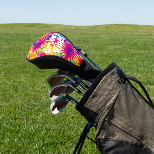 Groovy Vibes Tie Dye  Golfheadcover (Insitu)