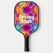 Groovy Vibes Tie Dye  Pickleball Paddle (Voorkant)