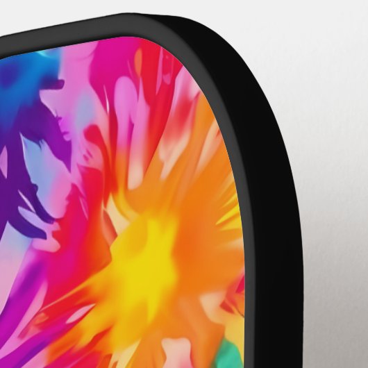 Groovy Vibes Tie Dye  Pickleball Paddle (Links Detail)