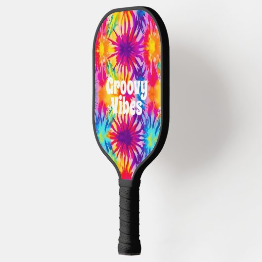 Groovy Vibes Tie Dye  Pickleball Paddle (Links)