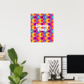 Groovy Vibes Tie Dye Poster (Thuiskantoor)