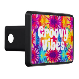 Groovy Vibes Tie Dye  Trekhaak Afdekplaat