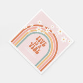 Groovy Vijf is een vibe daisy regenboog vijfde ver Servet (Hoek)