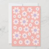 Groovy Vijf Retro Regenboog Bloemen Verjaardagsfee Kaart (Achterkant)