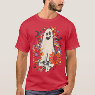 Groovy vintage decor retro halloween party 2 t-shirt
