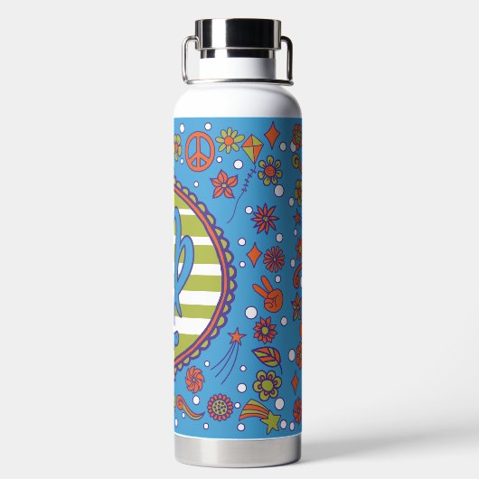 Groovy Virgo Custom Waterfles (Achterkant)