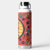 Groovy Vissen Custom Waterfles (Achterkant)