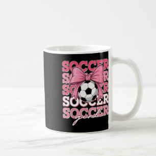 Groovy Voetbal Meisje Strik voor Zus Vrouwen Moede Koffiemok