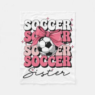 Groovy Voetbal Zus Coquette Strikers Voetbal Fleece Deken