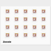 Groovy Volleybal Zuster Coquette Bow Volleybal Ronde Sticker (Vel)