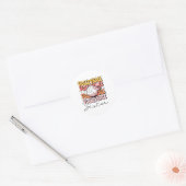 Groovy Volleybal Zuster Coquette Bow Volleybal Ronde Sticker (Envelop)