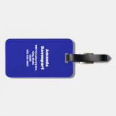 Groovy Vrede Tekens Regenboog Patroon Bagagelabel (Achterkant horizontaal)