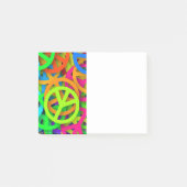 Groovy Vrede Tekens Regenboog Patroon Post-it® Notes (Voorkant)