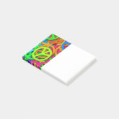 Groovy Vrede Tekens Regenboog Patroon Post-it® Notes (Schuin)
