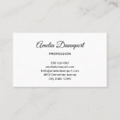 Groovy Vrede Tekens Regenboog Patroon Visitekaartje (Achterkant)