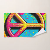 Groovy Vredesbloem Power Bad Handdoek (Handdoek)