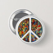 groovy-vredesbord ronde button 5,7 cm (Voorkant /achterkant)