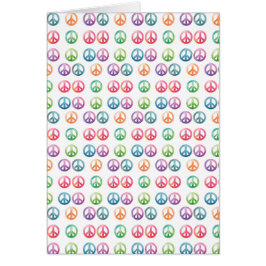 Groovy vredestekens waterverf stijl hippie liefde