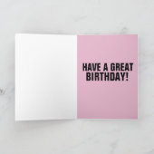 GROOVY VRIENDIN FRIEND BFF GIRL BIRTHDAY KAART (Binnen)