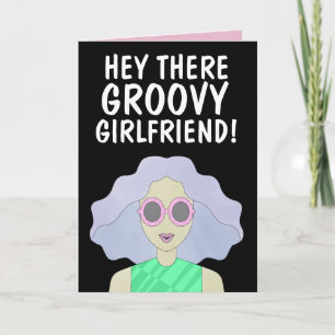 GROOVY VRIENDIN FRIEND BFF GIRL BIRTHDAY KAART