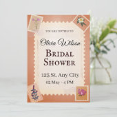 Groovy vrijgezellenfeest kaart (Staand voorkant)