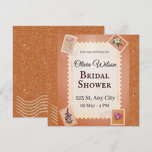 Groovy vrijgezellenfeest kaart (Voorkant / Achterkant)