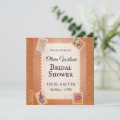 Groovy vrijgezellenfeest kaart (Staand voorkant)