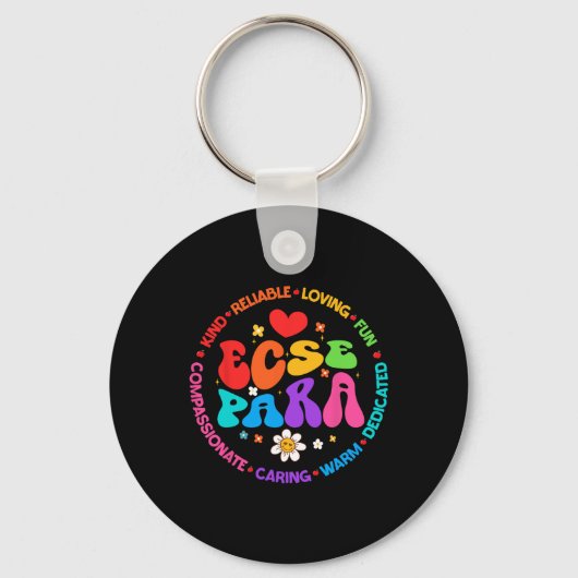 Groovy vroegspeciaal onderwijs Sped Ecse Sleutelhanger (Voorkant)