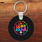Groovy vroegspeciaal onderwijs Sped Ecse Sleutelhanger (Voorkant)