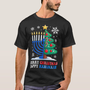 Groovy vrolijk Chrismukkah Prettig kerstfeest Hanu T-shirt