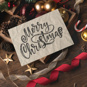 Groovy Vrolijk Kerstfeest Briefkaart