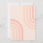 Groovy Waterverf Disco Verjaardagsuitnodiging Kaart (Achterkant)