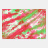 Groovy Waterverf Tie Dye Boho Kerstvakantie Inpakpapier Vel (Voorkant)