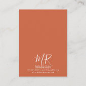 Groovy Waves Handgemaakte Artisan Earing Display C Contactkaartje (Achterkant)