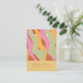 Groovy Waves Handgemaakte Artisan Earing Display C Contactkaartje (Staand voorkant)