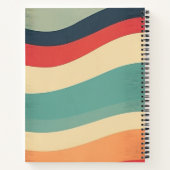 Groovy Waves Retro Notitieboek (Achterkant)