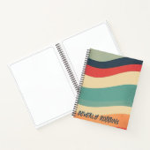 Groovy Waves Retro Notitieboek (Binnen)