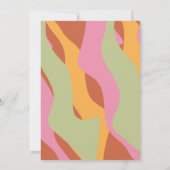 Groovy Wavy 80s Retro Bachelorette Weekend Kaart (Achterkant)