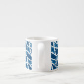Groovy Wavy Trippy 60s Bloem Controles Blues Espresso Kop (Achterkant)