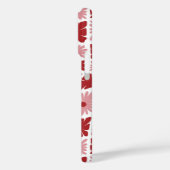 Groovy Wavy Trippy 60s Bloem Controles Rood Roze Case-Mate iPhone Case (Achterkant / Links)