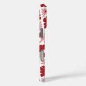 Groovy Wavy Trippy 60s Bloem Controles Rood Roze Case-Mate iPhone Case (Achterkant / Rechts)