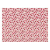 Groovy Wavy Trippy 60s Bloem Controles Rood Roze Tafelkleed (Voorkant (Horizontaal))