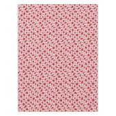 Groovy Wavy Trippy 60s Bloem Controles Rood Roze Tafelkleed (Voorkant)