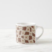 Groovy Wavy Trippy 60s Flower controleert neutraal Espresso Kop (Rechts)