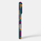 Groovy Wavy Trippy 60s Flower Controls Sinaasappel Case-Mate iPhone Case (Achterkant / Rechts)