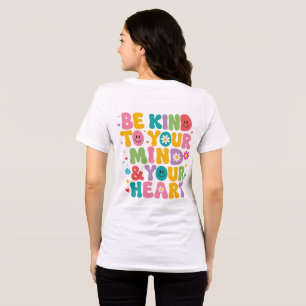 Groovy Wees Vriendelijk Voor Je Verstand Persoonli Tri-Blend Shirt