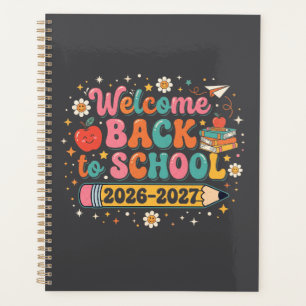 Groovy Welkom Terug naar School 2026-2027 Leraar Planner