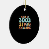 Groovy werd in 2002 21 jaar Geweldige Keramisch Ornament (Rechts)